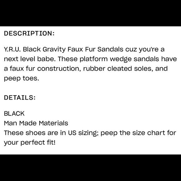 YRU Gravity Faux Fur Slides - Picture 8 of 8